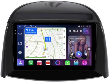 Магнитола для Renault Koleos 2008-2016 - FarCar BM329M монитор 9.5" QLED на Android 14, TS10, 4+32Гб, CarPlay, 4G SIM-слот