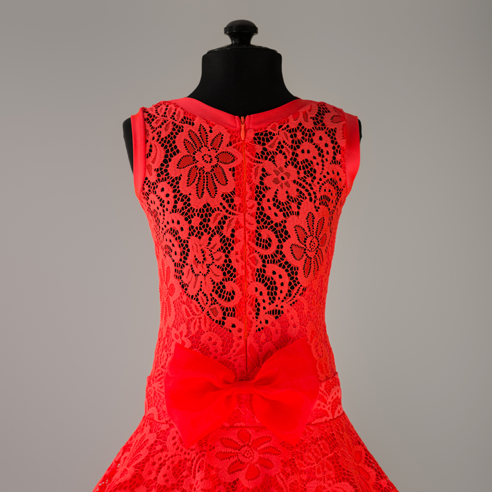 платье для танцев с бантом