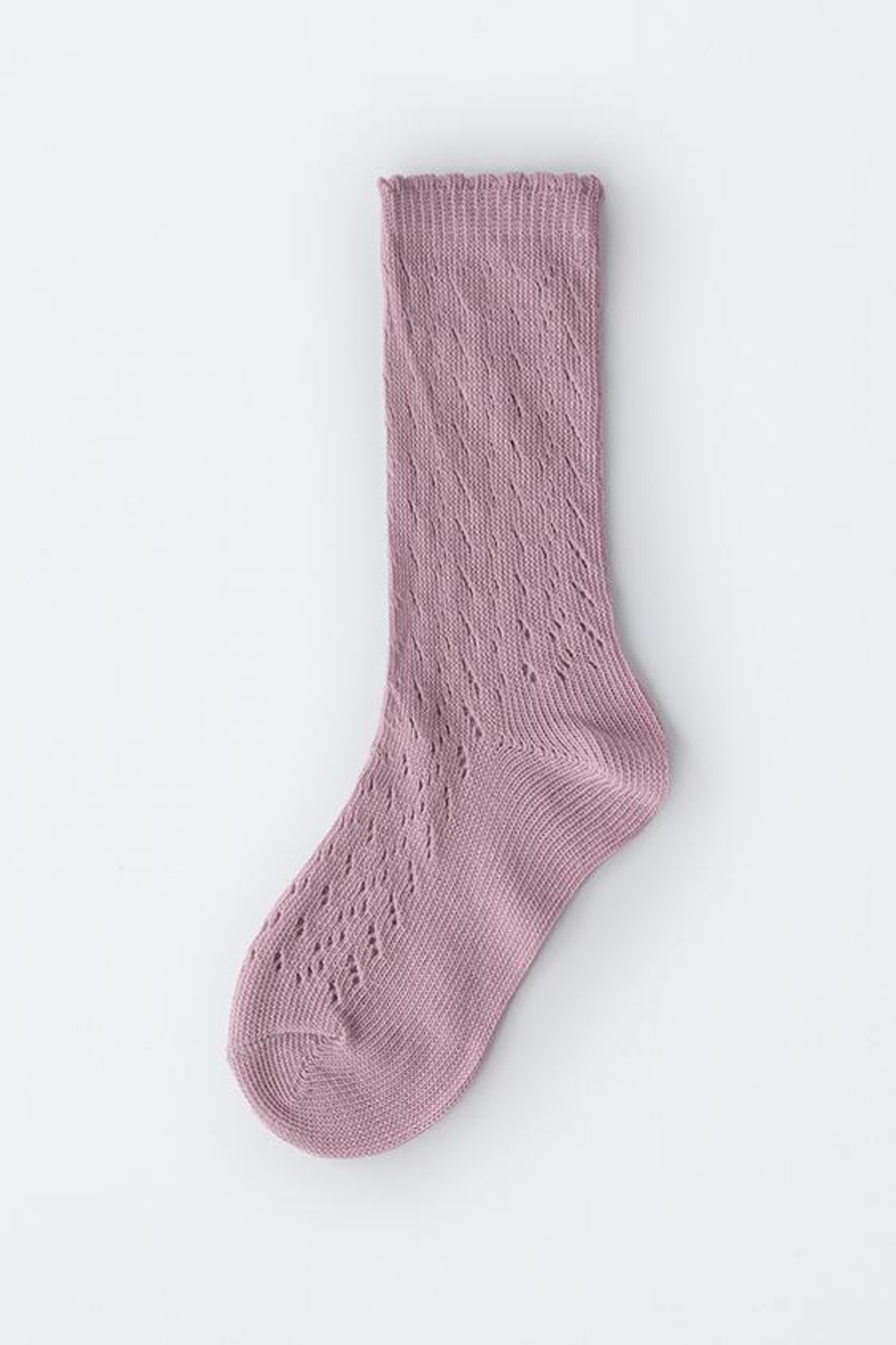 ZARA НОСКИ С АЖУРНЫМИ ДЕТАЛЯМИ, ЦВЕТ РОЗОВОГО ДЕРЕВА