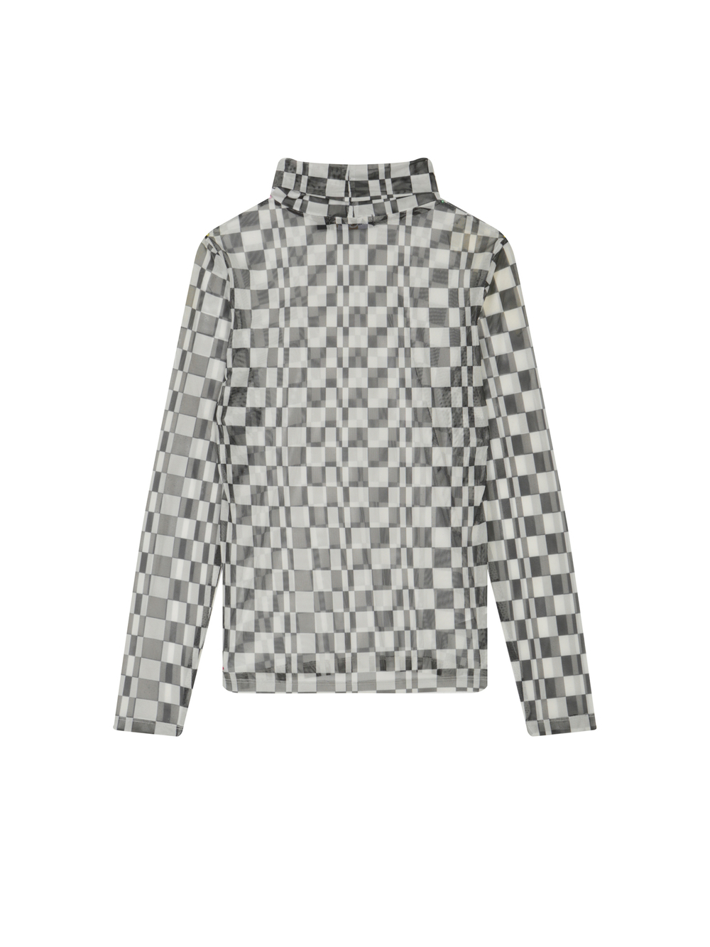 Женская Водолазка Chequerboard Mesh Rollneck