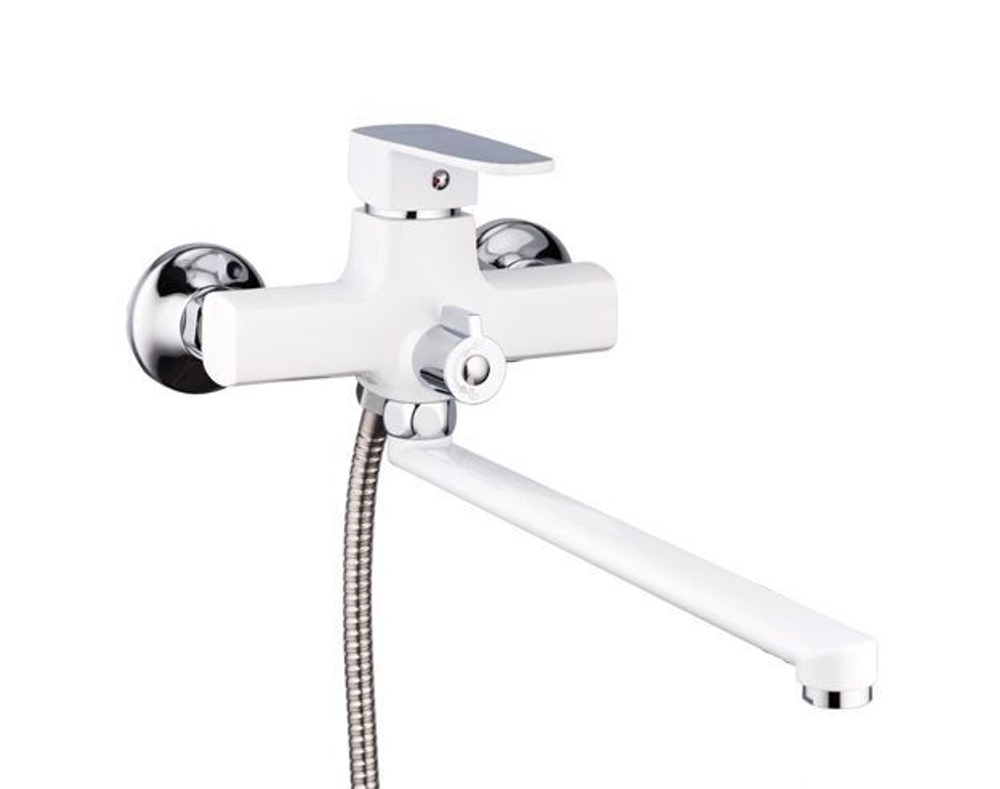 СМЕСИТЕЛЬ Д/ВАННЫ С ДЛИН.ИЗЛИВОМ CASELA 36CLW 52236W БЕЛЫЙ