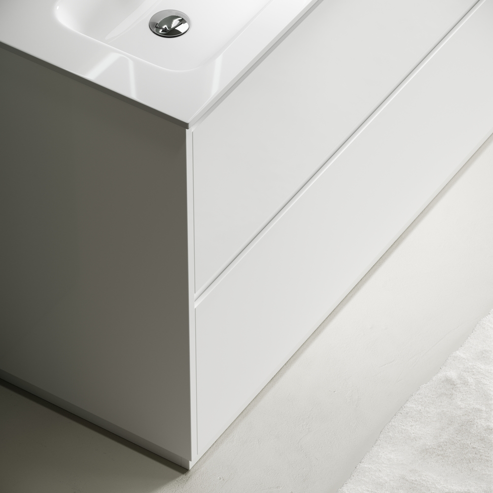 Тумба напольная под раковину Sancos Libra Floor, белый глянец 1190х450х840 мм