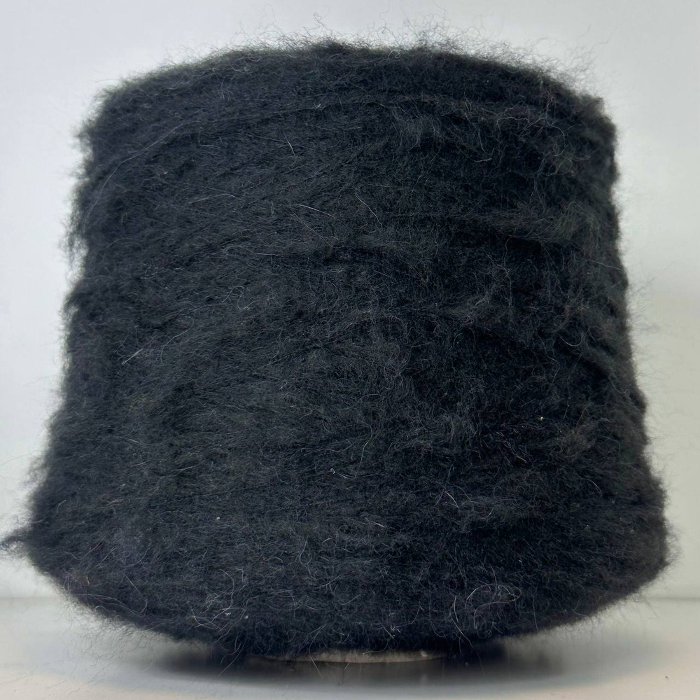 PAFFUTO - Fashion Mill; 40% меринос,25% мохер, 35% акрил; 400м/100гр; col. 110019, цвет: черный