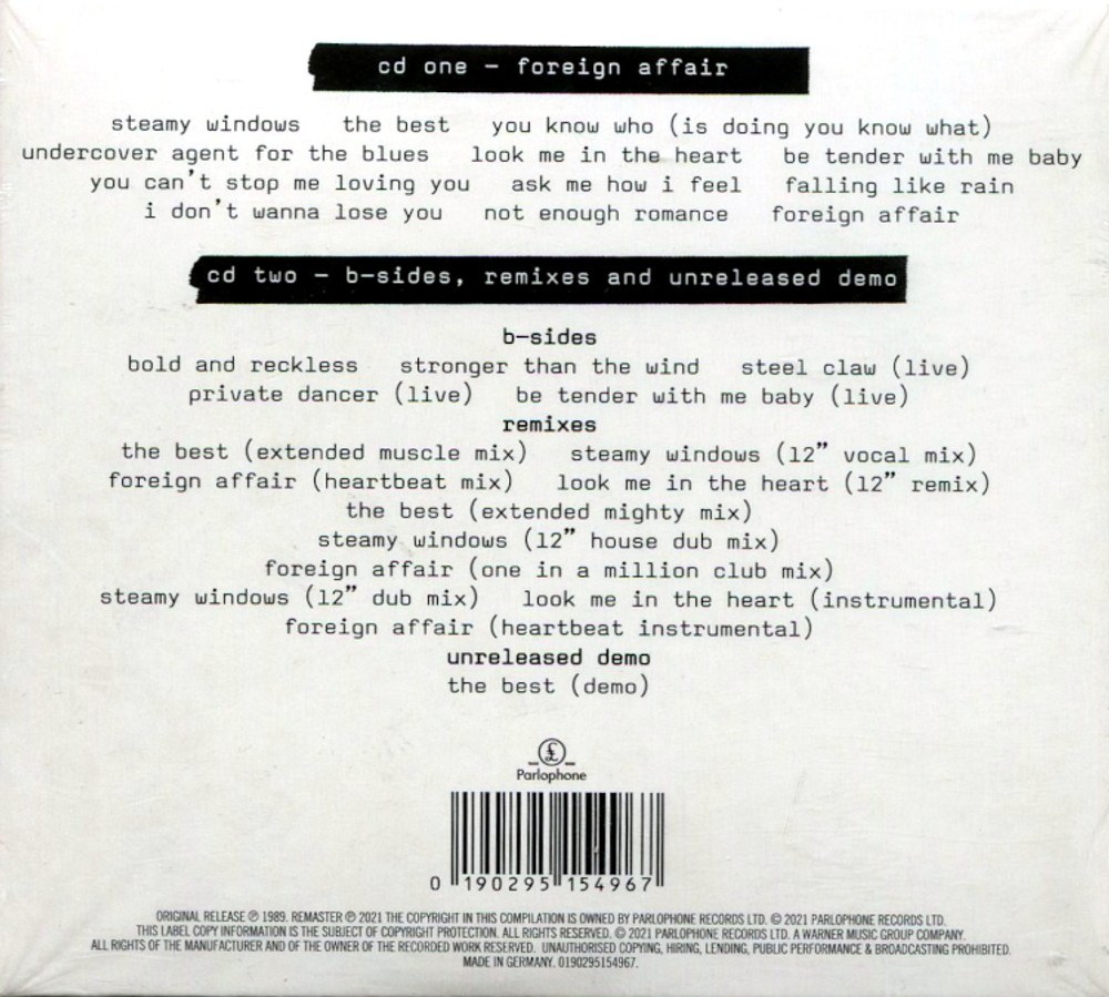 Tina Turner / Foreign Affair (Expanded Edition)(2CD)