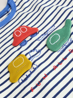 Лонгслив и легинсы в комплекте для малышей Next E48-114, 3 шт., Синий, Голубой, Серый