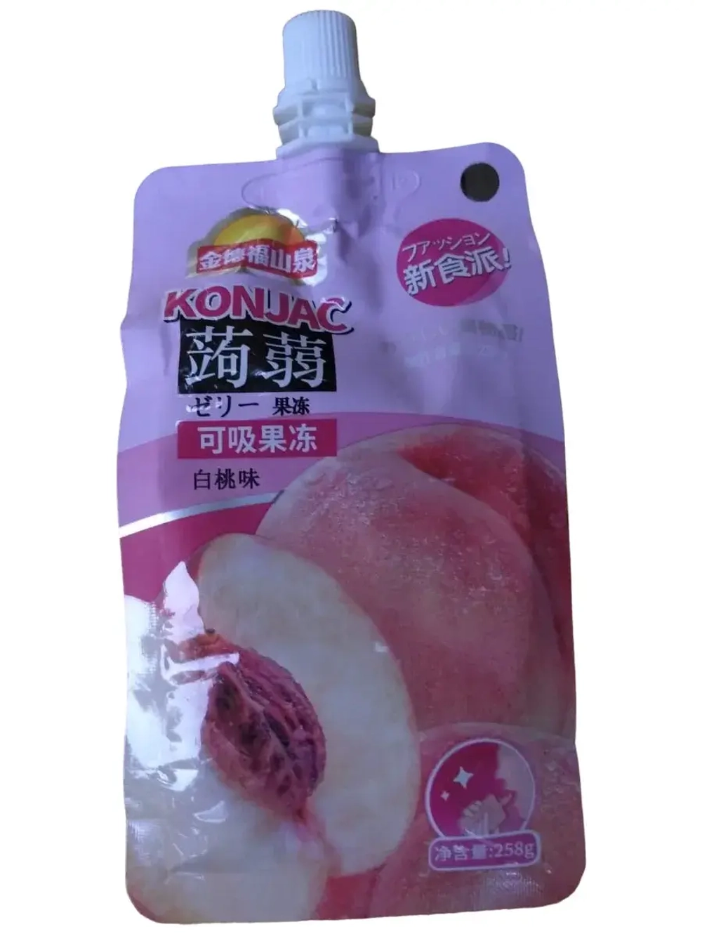 Желе питьевое Konjak со вкусом Персика 258 г * 3 шт