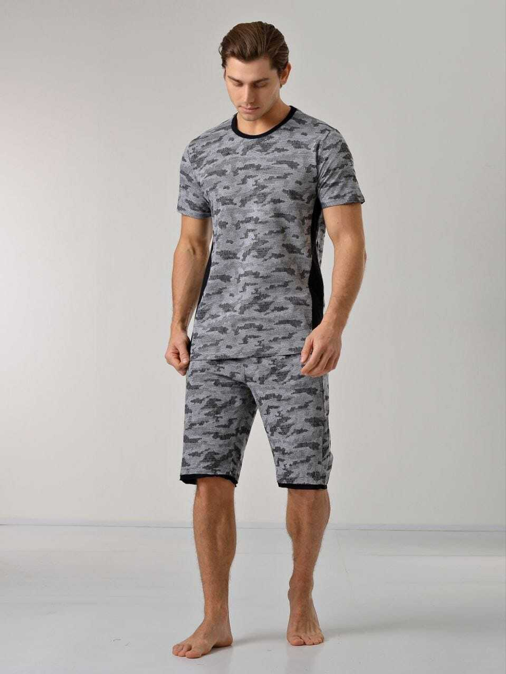 [m]Пижама мужская шорты+футболка 88110