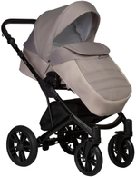 Детская коляска Indigo Mio S 3 в 1 с автокреслом Avionaut Cosmo Beige 01 св.бежевая кожа+бежевый