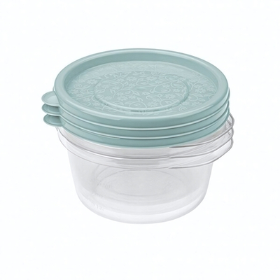 Комплект контейнеров "арт-декор" 0,44л (светло-голубой)