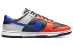 NBA x Nike Dunk Low EMB "Knicks" NBA75 Anniversary Wear-Resistant Lightweight Low Panel Shoes Men's Black and Blue Orange