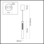 6643/7L ODL Светильник LED 9Вт 3000К 220В IP20 HIGHTECH