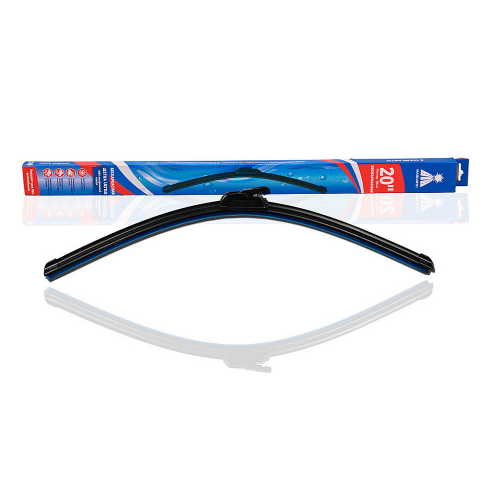 Щетка стеклоочист. 50см МаякАвто 8520м бескаркас. (1шт)