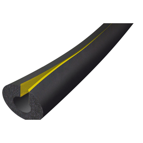 Трубка вспененный каучук толщиной 09 мм РУ-ФЛЕКС СТ-СК самоклеющаяся Тмакс=110°C черный