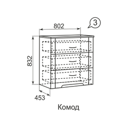 Комод классический Виктория 03