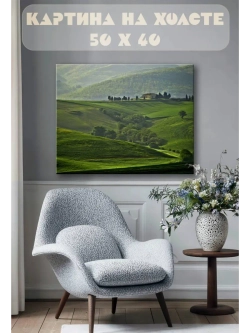 Картина на стену 40 X 50 Зеленые горы