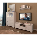 Полка настенная «Бейли» белый воск