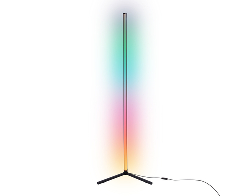 Светильник светодиодный напольный RGB с пультом FL8027 BK черный LED 20W RGB D32*1650 (ПДУ РАДИО 2.4G)