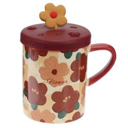 GAEM Кружка с крышкой, 400 мл, L12 W8,5 H12,5 см, 4в.