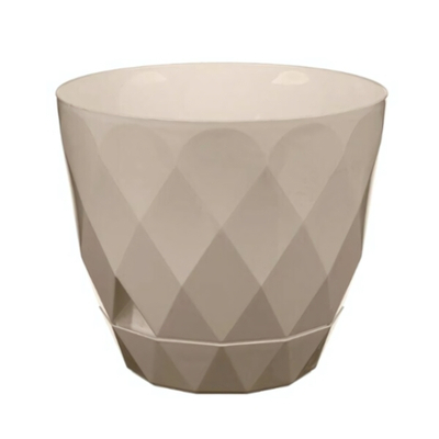 Горшок для цветов Laurel D277 мм, 9,3 л с поддоном (бежевый)