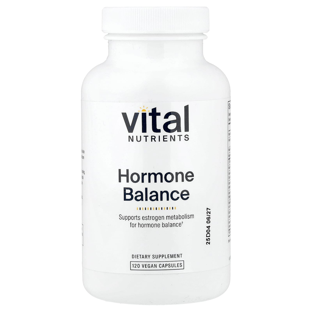 Vital Nutrients, Hormone Balance, гормональный баланс, 120 веганских капсул