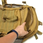 Рюкзак туристический 40л, цвет песочный,D3