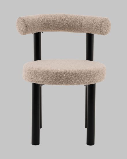 Стул обеденный Tomo бежевый букле