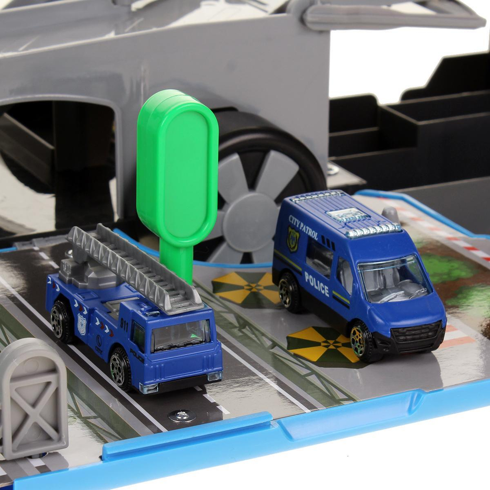 Парковка "Пропускной пункт" (52х19х36) (бат.3*AA не в комплекте ) в коробка