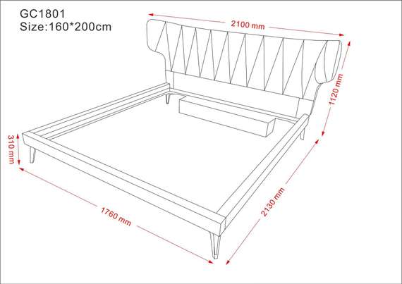 Кровать Miko 160х200 см