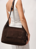 Замшевая сумка Mosaic DBR 31376 черный каштан