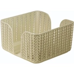 Салфетница ВЯЗАНИЕ белый ротанг 0,085,14х0,14м