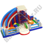 Детский надувной батут-горка "Паутинка"