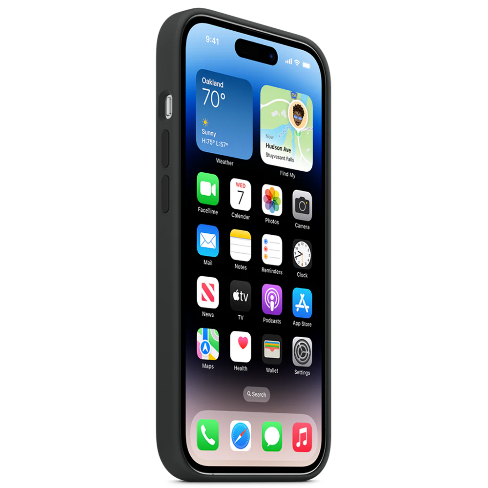 Силиконовый чехол с поддержкой MagSafe Apple Silicone Case для iPhone 14 Pro, Midnight (Темная ночь)