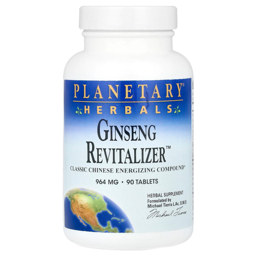 Planetary Herbals, Ginseng Revitalizer ™, 90 таблеток