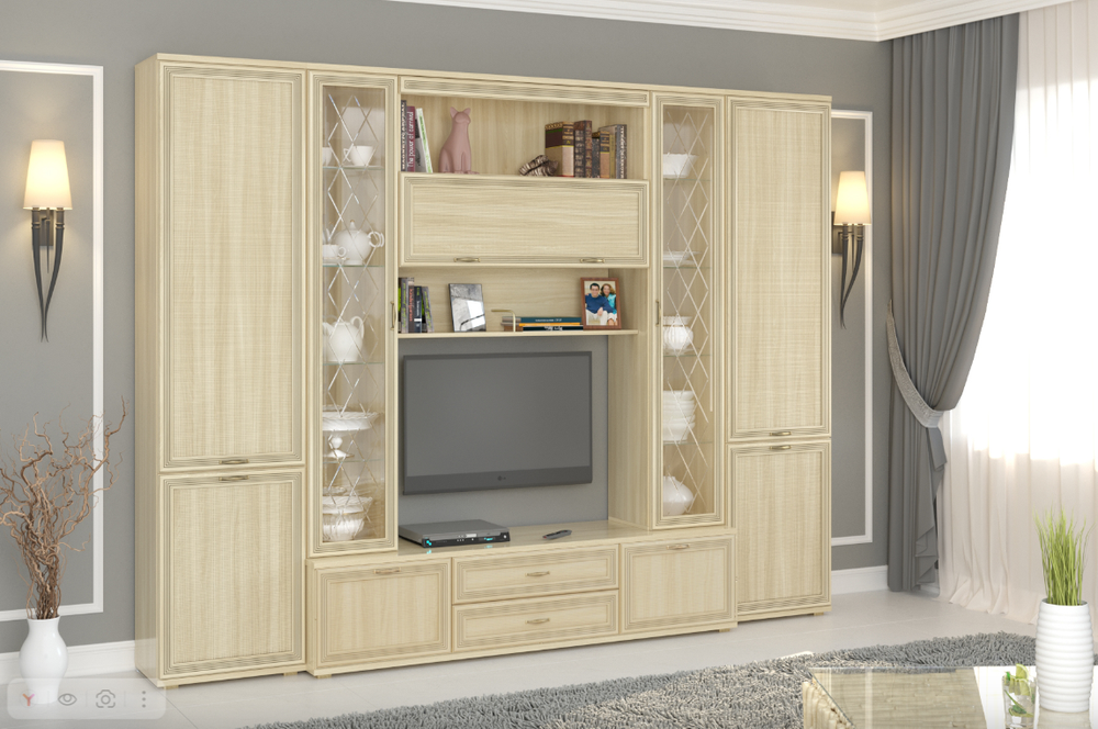 Гостиная Карина ГК-1003 СЯ (Снежный Ясень)