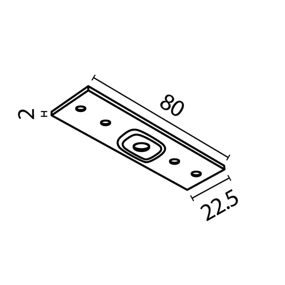 Коннектор прямой Exility накладной белый Technical tra034c-21w