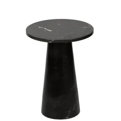 Кофейный стол Jed Ø45х60 см, черный индийский мрамор