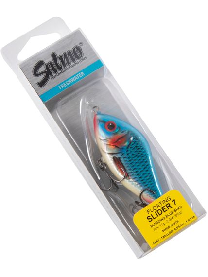 Воблер плавающий джеркбейт Salmo SLIDER F 07/BBS