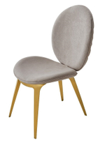 Стул CAVA GY8029 Astrid бежевый/нерж.сталь