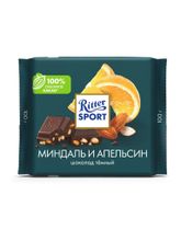 Шоколад тёмный Ritter Sport Миндаль и апельсин 100 г x 2 шт