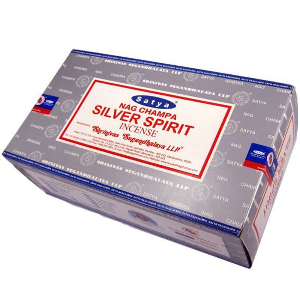 Satya Nag Champa Silver Spirit Благовоние-масала Серебряный Дух 15 г