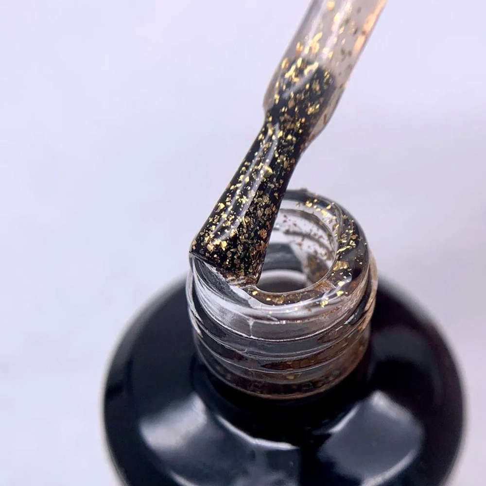 ZARINA NAILS Топ Поталь Gold без липкого слоя, 15 мл