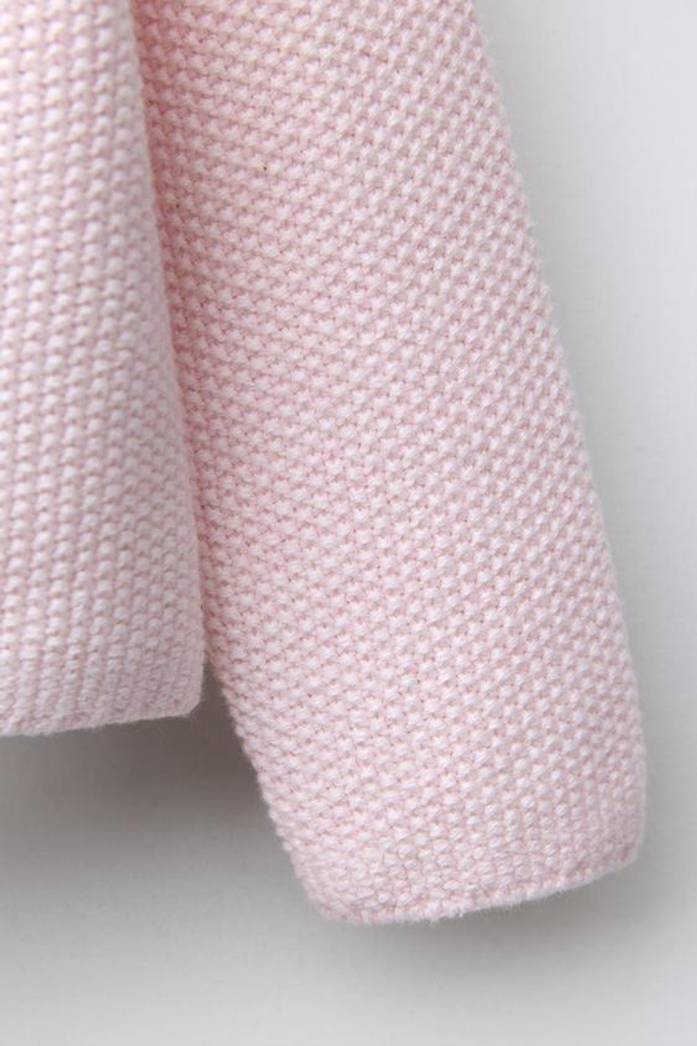 ZARA КАРДИГАН С ВОРОТНИКОМ ИЗ КРУЖЕВА КРОШЕ, ЦВЕТ РОЗОВОГО МЕЛА