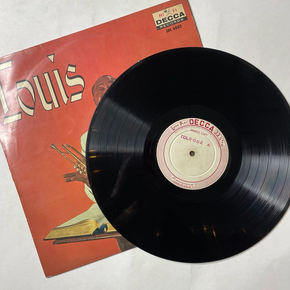 Винтажная виниловая пластинка LP Louis Armstrong And His All Stars With The Sy Oliver Choir Louis And The Good Book (Japan 1958) (No Obi) (Promo)