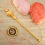 Подвесное опорное веретено из дерева сибирский кедр. Art of Siberia. B50