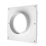 Решетка вентиляционная разъёмная 175х175 мм с москитной сеткой с фланцем 100 мм