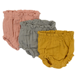 Шорты для новорожденных из хлопкового муслина цвета пыльной розы из коллекции essential 3-6m