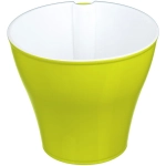 Кашпо для цветов пластиковое 1л d-14см «Афина» со вставкой киви