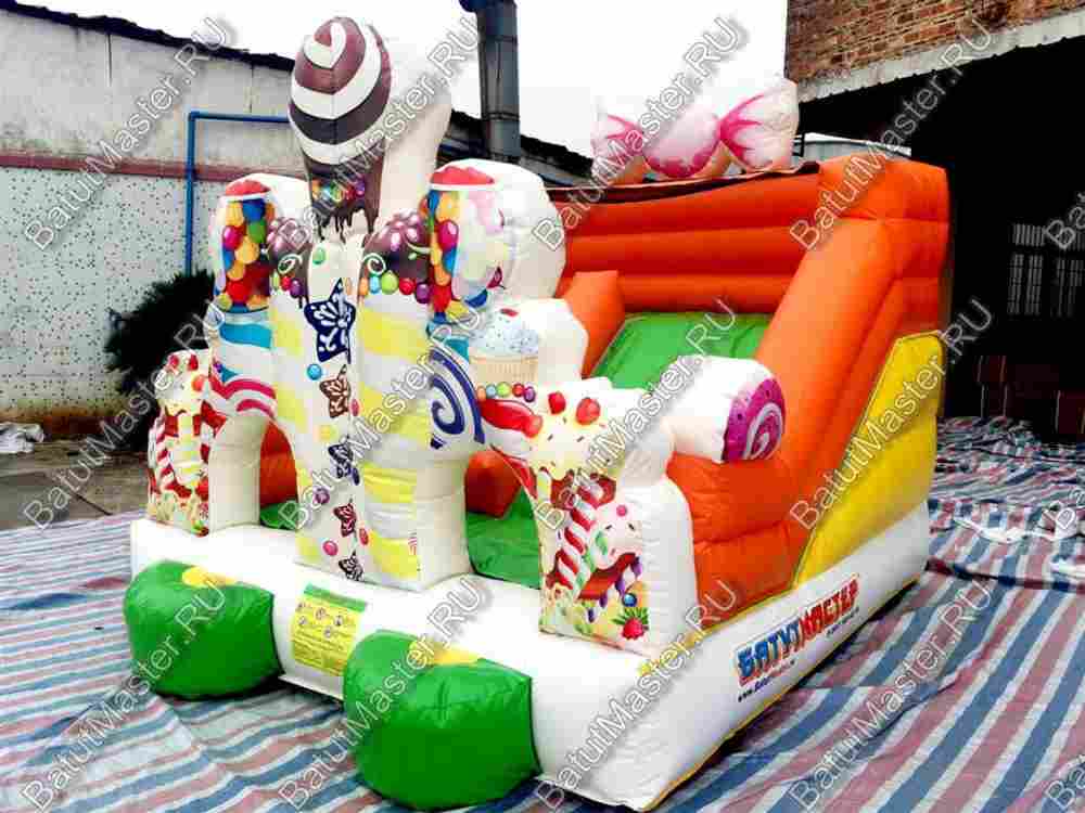 Надувная горка "Сладкий замок 2"
