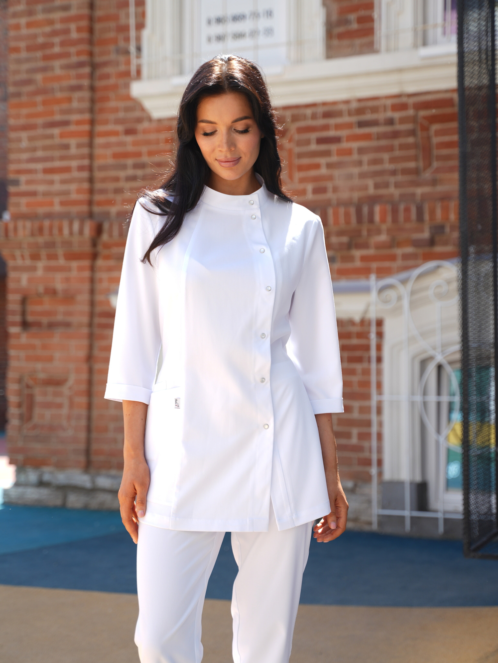 Блуза медицинская женская | Бл-371 к 3/4 либерти люкс