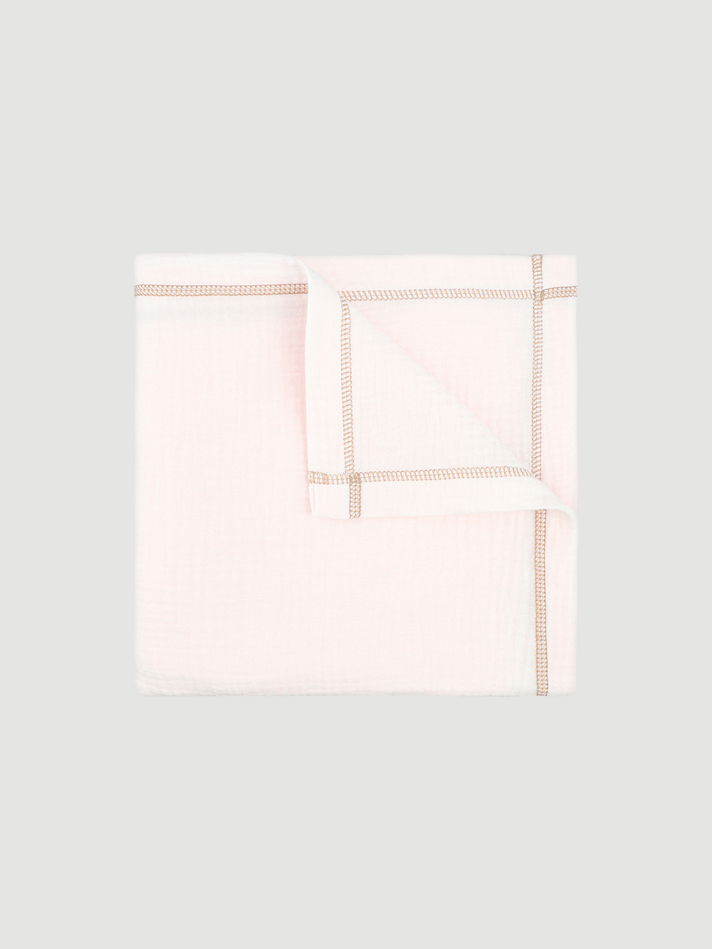 Плед-пелёнка Mjölk Pink Rose из муслинового хлопка